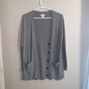 Gray cardigan